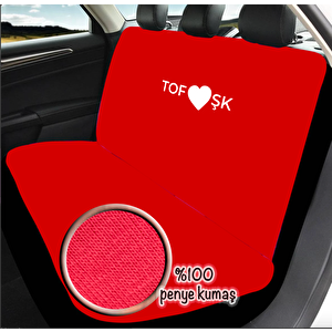 Mirsepet Penye Oto Koltuk Kılıfı Tofaş Şahin Uyumlu Yıkanabilir Kolay Montaj Kırmızı