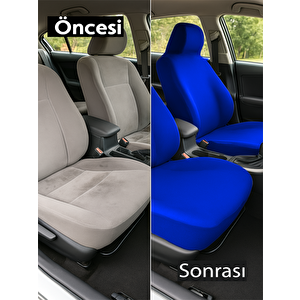 Mitsubishi Colt Uyumlu Araç Koltuk Kılıfı Kampanyalı Fiyat Set Lacivert