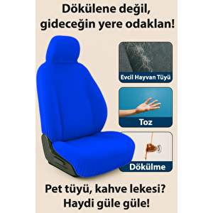 Mirsepet Mitsubishi Colt Uyumlu Araç Koltuk Kılıfı Kampanyalı Fiyat Set Lacivert