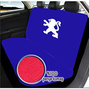 Oto Koltuk Kılıfı Peugeot 206+  Uyumlu %100 Penye   Araç Servis Kılıfı Terletmez,yıkanabilir Lacivert