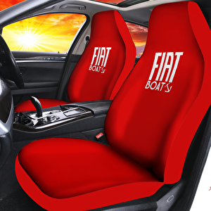 Penye Oto Koltuk Kılıfı Fiat Albea 1.3 Uyumlu Yıkanabilir Kolay Montaj Kırmızı