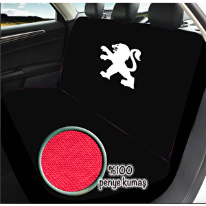 Oto Koltuk Kılıfı Peugeot 207 Uyumlu %100 Penye   Araç Servis Kılıfı Terletmez,yıkanabilir Siyah
