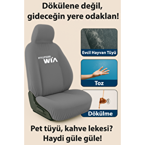 Mirsepet Hyundai Genesis Uyumlu Oto Servis Kılıfı 4 Parça Set Gri
