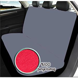 Peugeot 406 Uyumlu Oto Koltuk Kılıfı Tam Uyum Set Gri