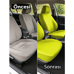 Skoda Karoq Oto Servis Kılıfı Tam Uyum Set Sarı