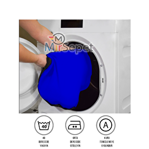 Mirsepet Reno Clio Uyumlu Araba Koltuk Kılıfı 4 Parça Takım Yeni Logo Set Mavi