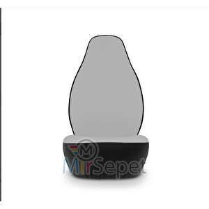 Mirsepet Reno Zoe Uyumlu Oto Koltuk Koruyucu 4 Parça Yeni Logo Set Gri