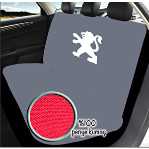 Mirsepet Oto Koltuk Kılıfı Peugeot 206 Uyumlu %100 Penye   Araç Servis Kılıfı Terletmez,yıkanabilir Gri1