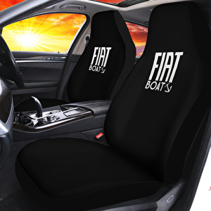 Penye Oto Koltuk Kılıfı Fiat Egea Uyumlu Yıkanabilir Kolay Montaj 4 Parça Set Siyah