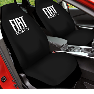 Penye Oto Koltuk Kılıfı Fiat Egea Uyumlu Yıkanabilir Kolay Montaj 4 Parça Set Siyah