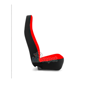 Mirsepet Reno Clio Uyumlu Araba Koltuk Kılıfı 4 Parça Takım Yeni Logo Set Kırmızı