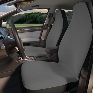 Toyota Prius Servis Kılıfı Baskısız Gri Ön Ve Arka 4 Parça Takım Gri