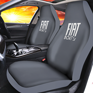 Penye Oto Koltuk Kılıfı Fiat Fiorino Uyumlu Yıkanabilir Kolay Montaj Gri