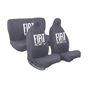 Penye Oto Koltuk Kılıfı Fiat Egea Uyumlu Yıkanabilir Kolay Montaj Full Set Gri