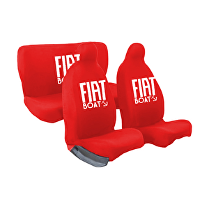 Penye Oto Koltuk Kılıfı Fiat Uno Uyumlu Yıkanabilir Kolay Montaj Kırmızı