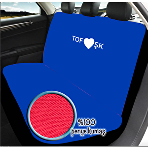 Penye Oto Koltuk Kılıfı Tofaş Kartal Uyumlu Yıkanabilir Kolay Montaj Mavi