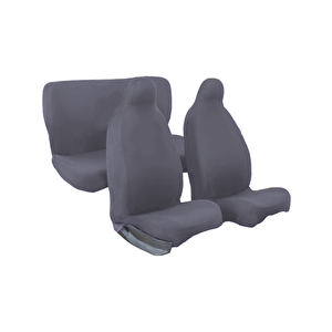 Nissan Almera Uyumlu Koltuk Kılıfı Penye Full Araç Set Gri