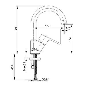 Eca Niobe 3'lü Batarya Seti(banyo 482+lavabo 054+eviye 098)