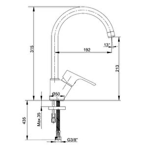 Eca Niobe 3'lü Batarya Seti(banyo 482+lavabo 054+eviye 098)