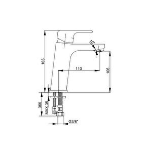 Lunetta Lavabo Bataryası Mat Siyah Renkli 103588107 5 Yıl Eca Kalitesiyle