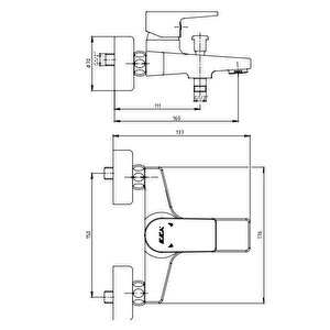 Eca Dalia 3'lü Batarya Seti(banyo 488+lavabo 111+eviye 126)