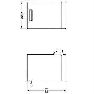Vitra Arkitekta A44054 Çöp Kovası 3 Litre Parlak Paslanmaz Çelik