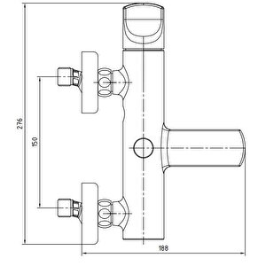 Eca Myra Banyo Bataryası 470h+myra Mafsallı Duş Üst Takım 343h    2'li Set