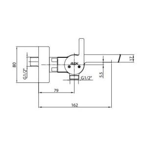 Eca İcon Banyo Bataryası 478h+myra Mafsallı Banyo Üst Takım 343h  2'li Set