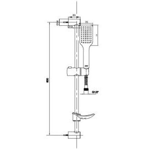 Eca Tiera Banyo Bataryası 469+tiera Sürgülü Banyo Duş Takımı 029  2'li Set