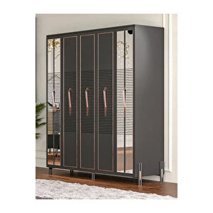 Tocco-platin 5 Kapaklı Country Gardırop