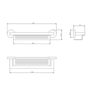 Banyo Rita Duş Rafı 140112009 E.c.a