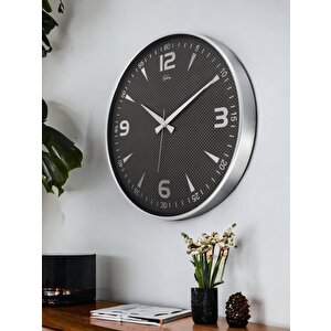 Galaxy 717-g-2 Serisi Klasik Rakamlı Metal Görünümlü Sessiz Akar Modern Duvar Saati 40 Cm