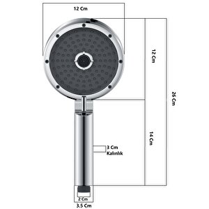 T-may Kağan Lüks Mafsallı Duş Seti Üst Takımı