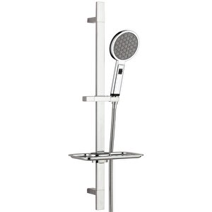 T-may Gediz Kare Borulu Hareketli Sürgülü Duş Seti Üst Takımı