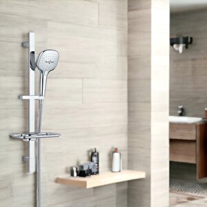 T-may Ayvacık Kare Borulu Hareketli Sürgülü Duş Seti Üst Takımı