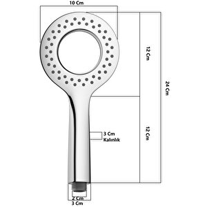 T-may Kalemli Eko Mafsallı Duş Seti Üst Takımı