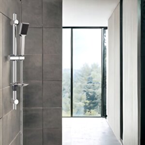 T-may Arya Oval Borulu Hareketli Sürgülü Duş Seti Üst Takımı