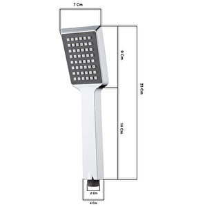 T-may Arya Oval Borulu Hareketli Sürgülü Duş Seti Üst Takımı