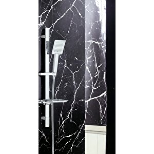 T-may Çam Kare Borulu Hareketli Sürgülü Duş Seti Üst Takımı