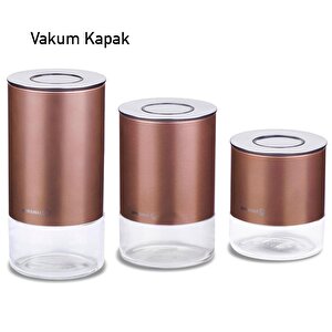 A5520-2 Stora Plus 3'lü Saklama Seti Rosegold