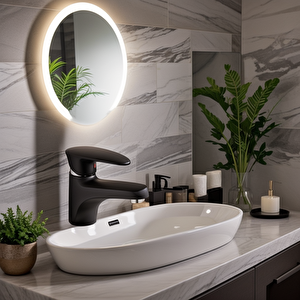 Siyah Mix Lavabo Bataryası Mini model 12 cm