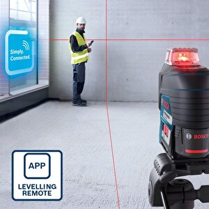 Bosch Gll 3-80 C +  Bt150 Çizgili Hizalama Lazeri