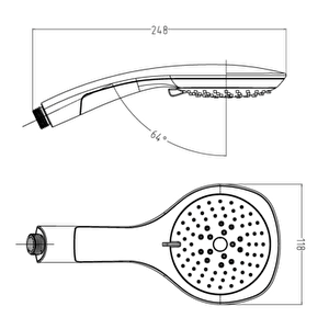 Tema Banyo Bianco El Duş Başlığı+vera Banyo Duş Hortumu Pvc Kopmaz