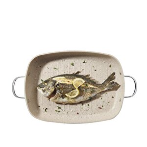 A1274 Granita İki Kulplu Grill Tava 35 X 25