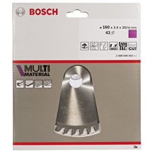 Bosch Multi Material 160*20/16mm 42 Diş Elmas Daire Testere Bıçağı 2608640503