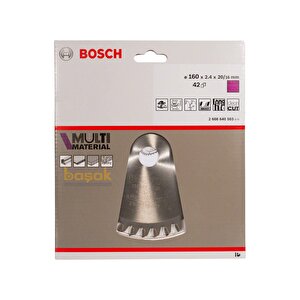 Multi Material 160*20/16mm 42 Diş Elmas Daire Testere Bıçağı 2608640503