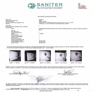 İsonem Antifire Paint Plus 120 Dk Yangına Dayanıklı Boya 5 Kg Beyaz