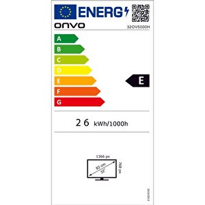32ov5000h Hd 32" 82 Ekran Uydu Alıcılı Led Tv
