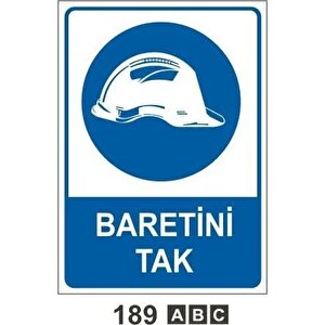 Baretini Tak Uyarı Levhası