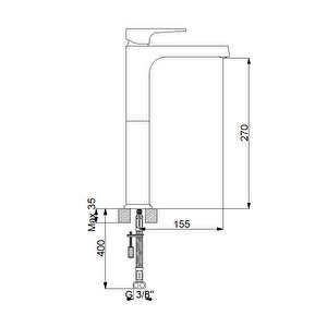 Aqua Çanak Ti̇pi̇ Lavabo Bataryasi Si̇yah 941001b